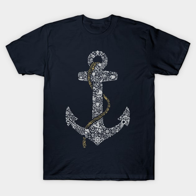 Anchor T-Shirt by caffeinart